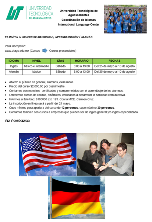 CURSO DE INGLES PARA PUBLICO EN GENERAL 